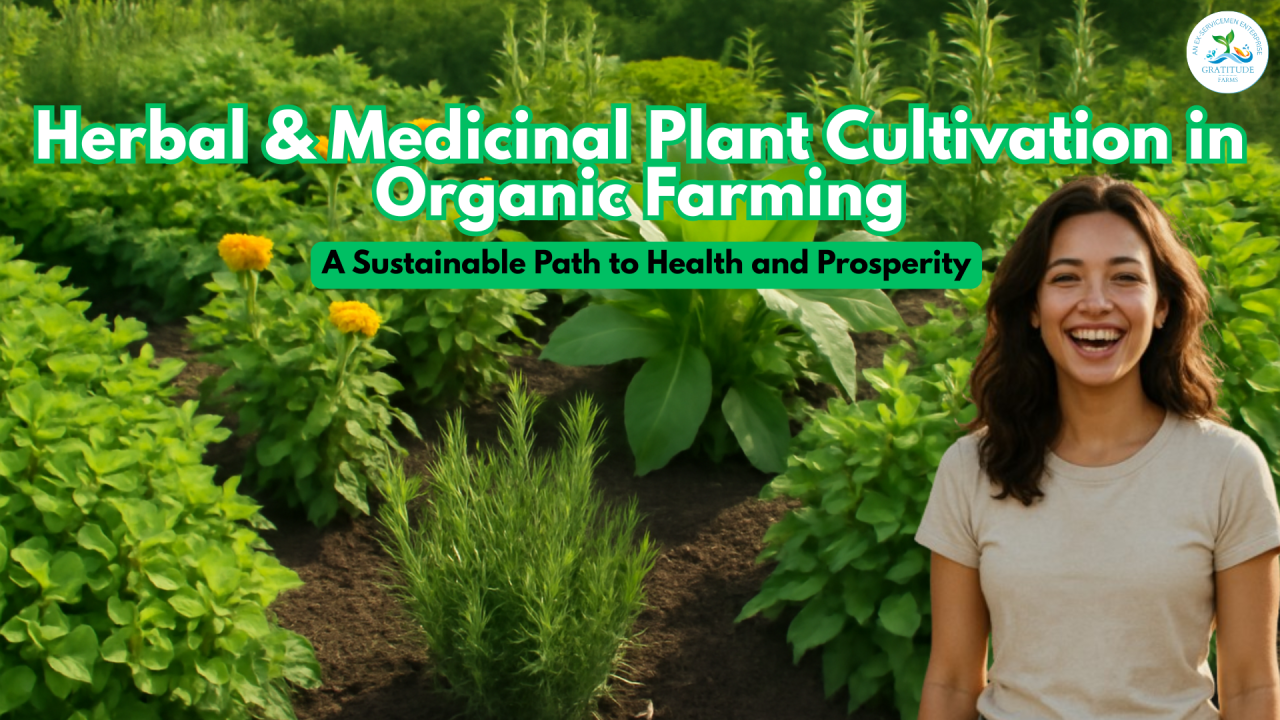 Herbal & Medicinal Plant Cultivation in Organic Farming- A Sustainable Path to Health and Prosperity