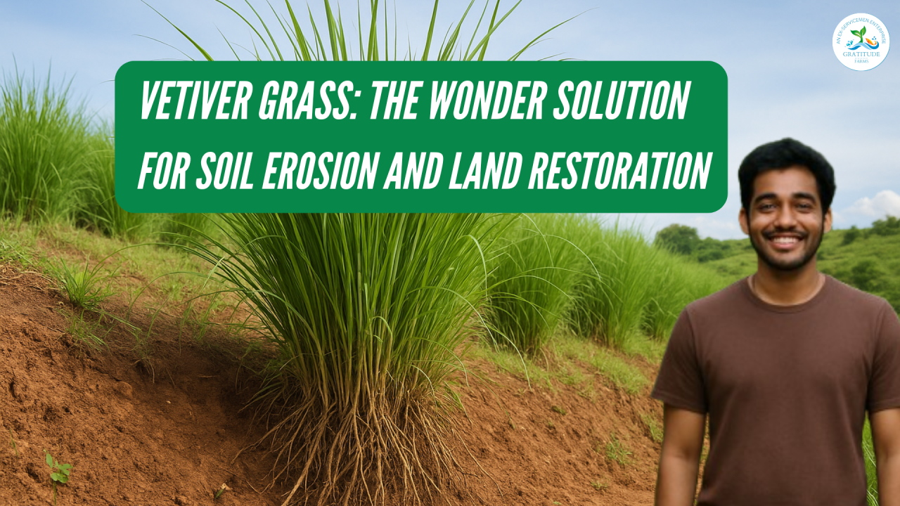 Vetiver Grass- The Wonder Solution for Soil Erosion and Land Restoration
